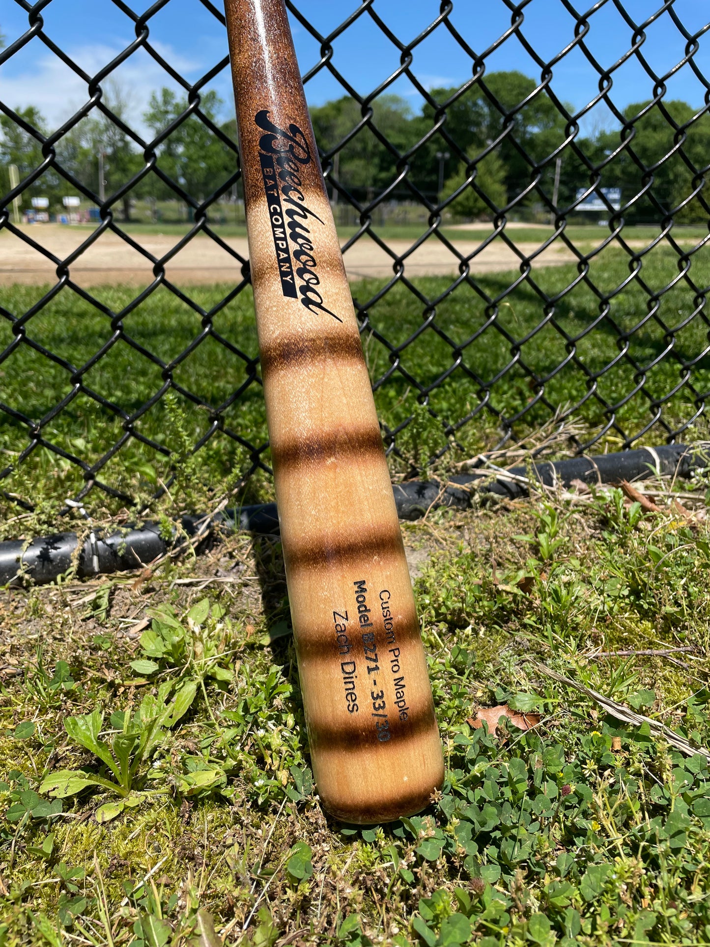 Natural with Pine tar Burn and Barrel Rings