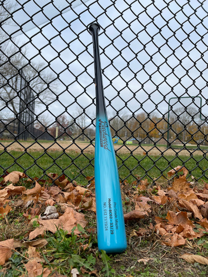 Gloss Black and Baby Blue Fade